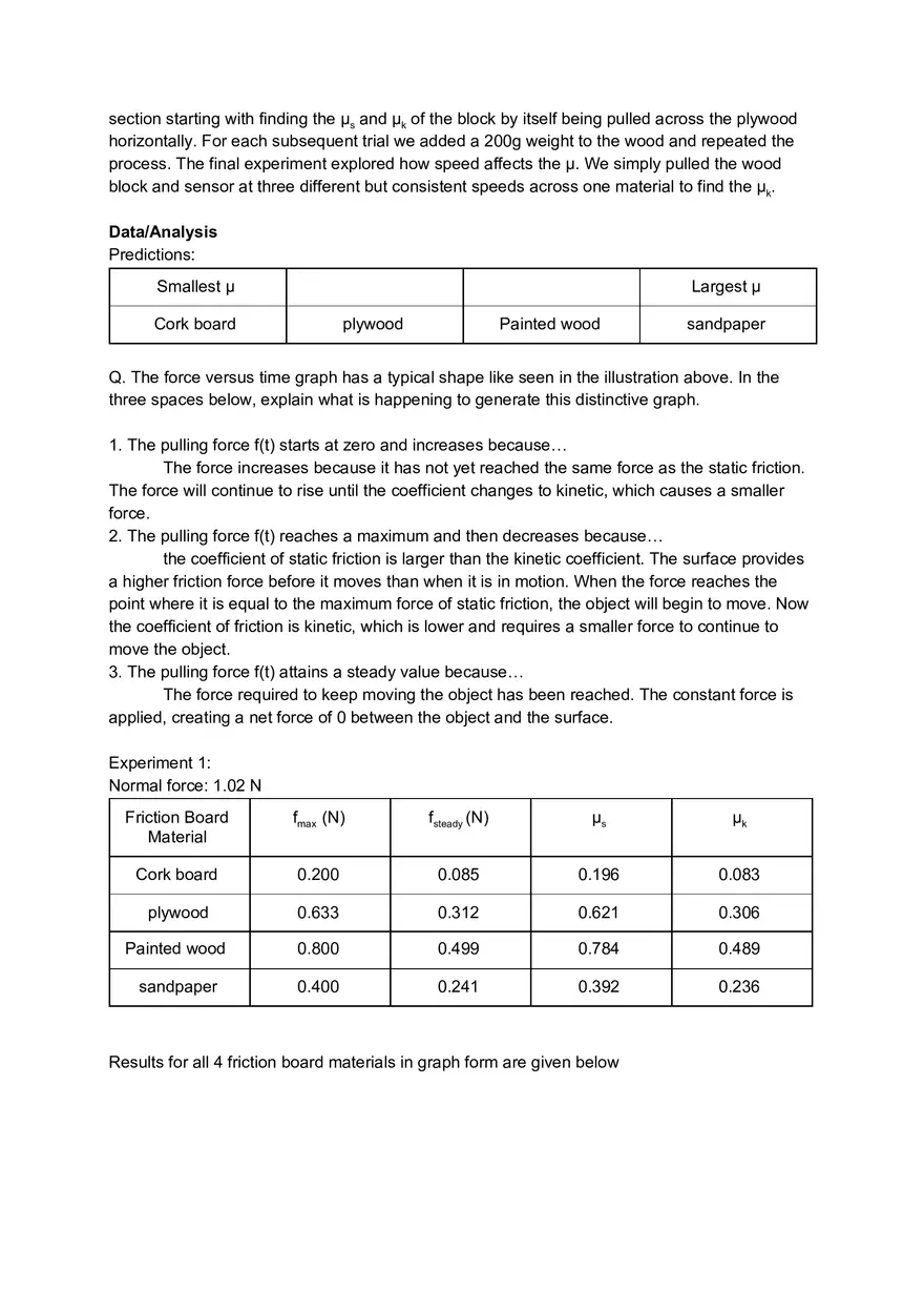 Friction - Lab 5 - Page 2