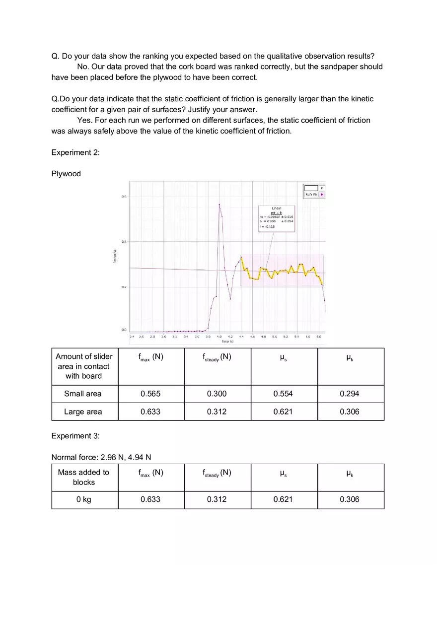 Friction - Lab 5 - Page 5