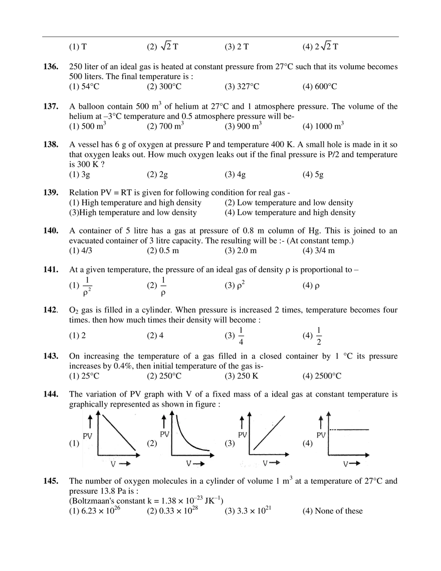 Temperature & Thermal Expansion Exercise-I - Page 9