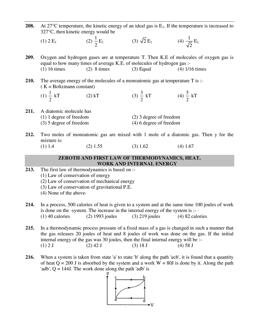 Temperature & Thermal Expansion Exercise-I - Page 17