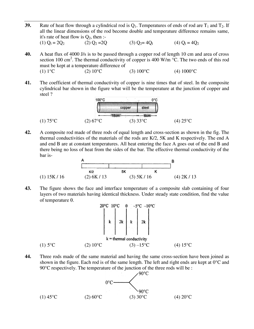 Temperature & Thermal Expansion Exercise-I - Page 31