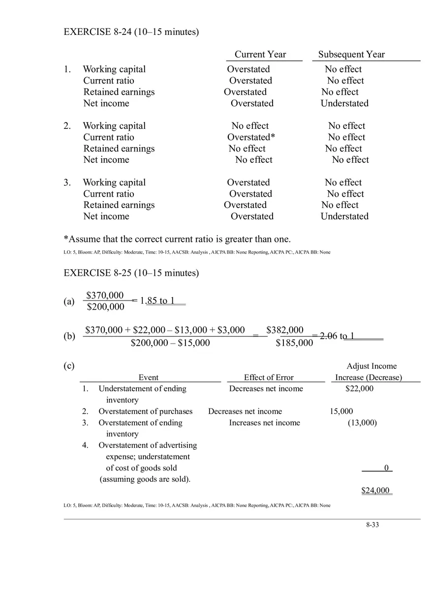Ch. 8 Valuation of Inventories  A Cost - Basis Approach Solutions to Exercises - Page 12