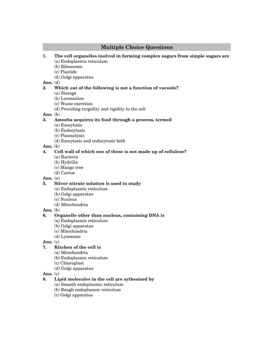 The Fundamental Unit of Life Answers - Page 7