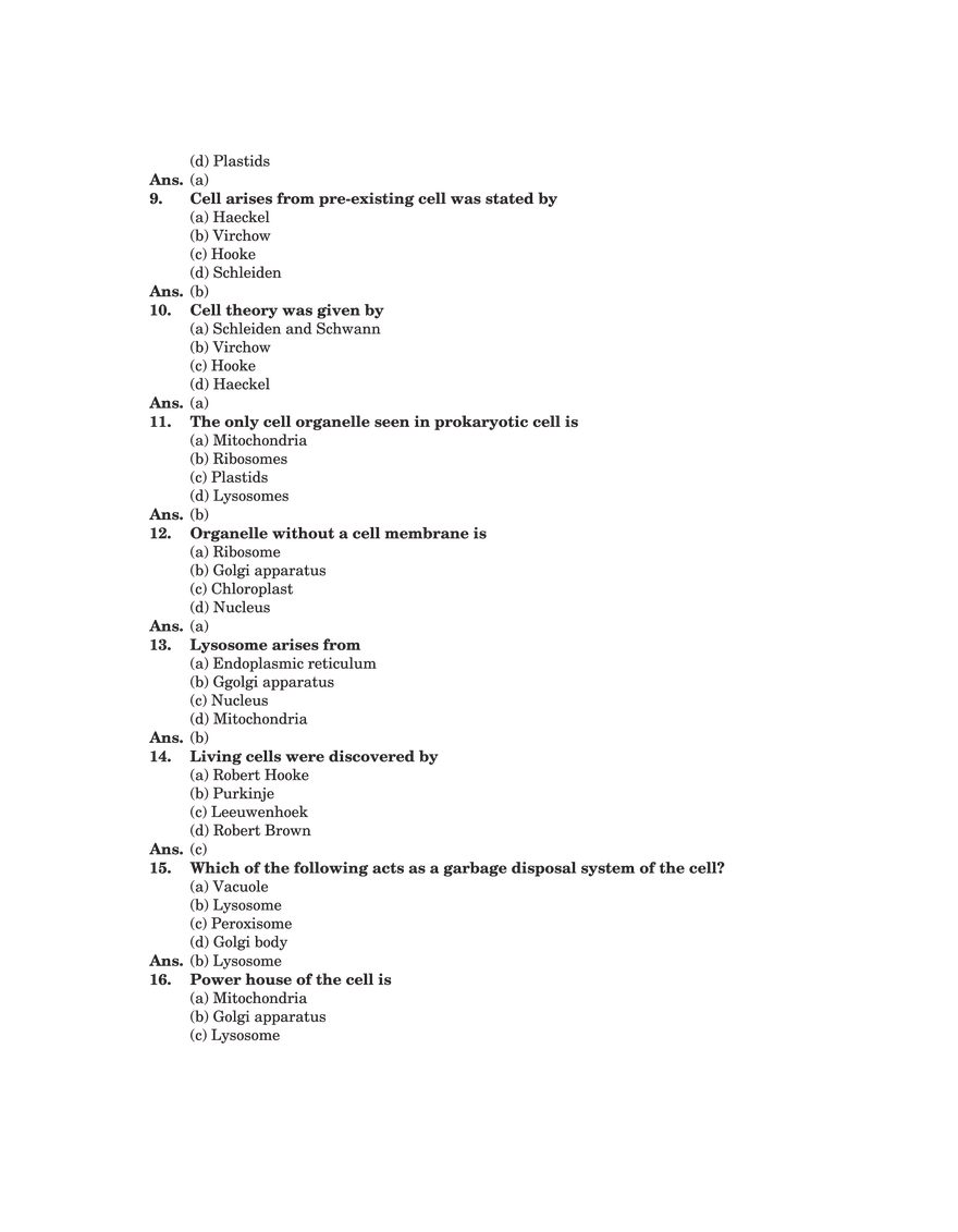 The Fundamental Unit of Life Answers - Page 8