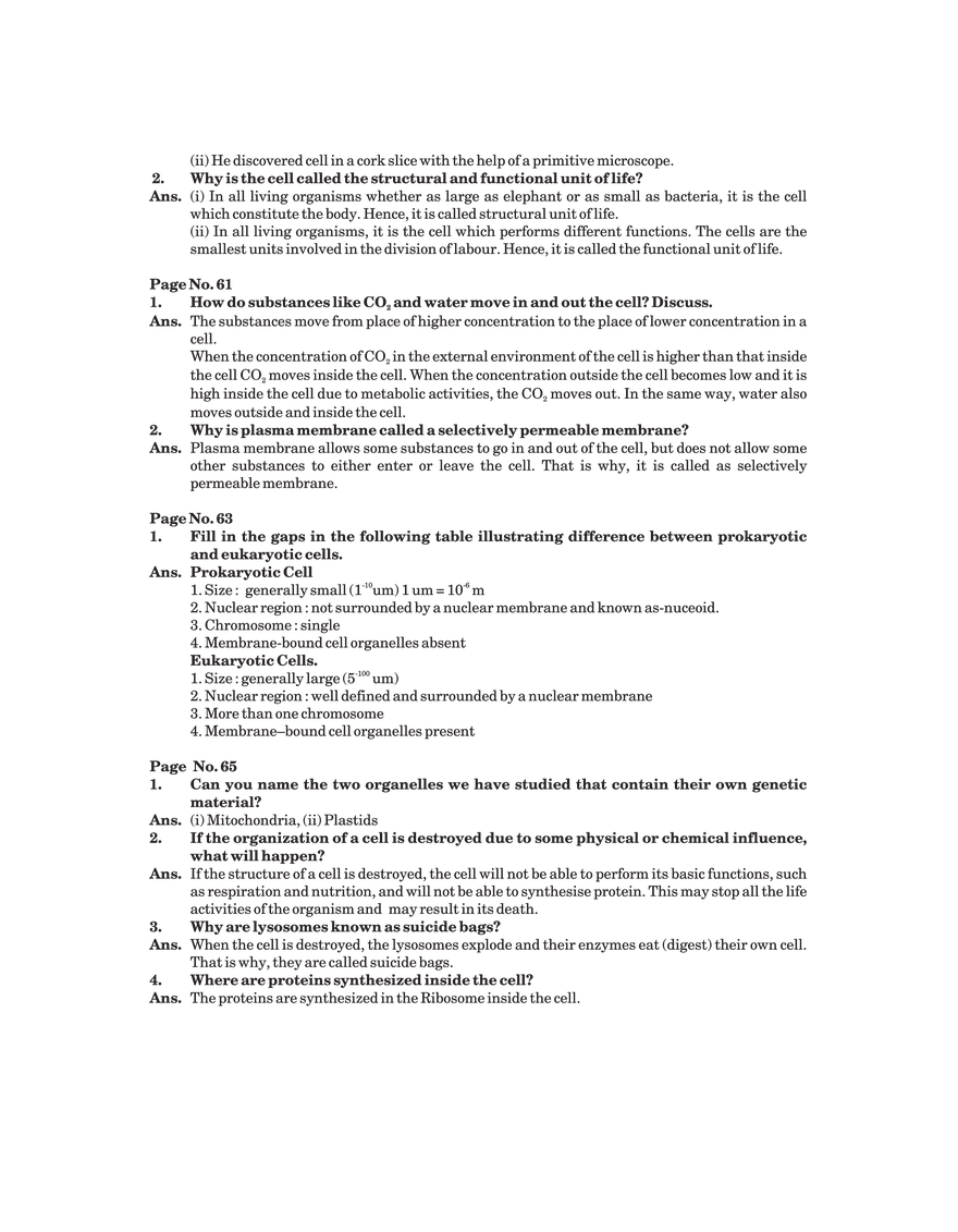 The Fundamental Unit of Life Answers - Page 2