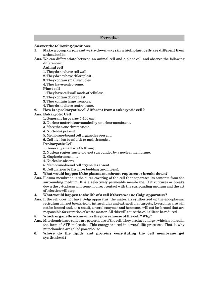 The Fundamental Unit of Life Answers - Page 3