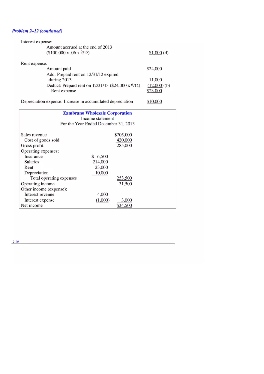 Chapter 2 Review of the Accounting Process Problem 2–12 - Page 2