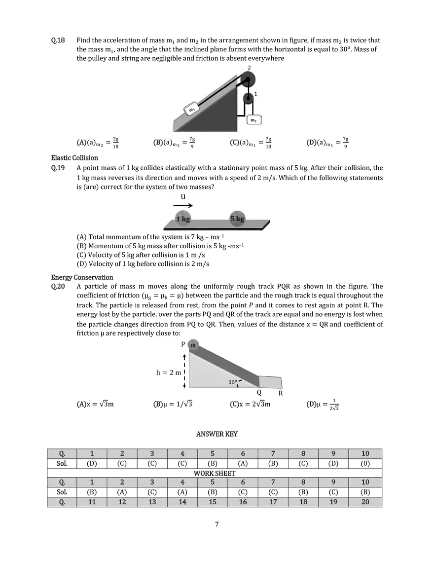 Conservation of Momentum Answers - Page 7