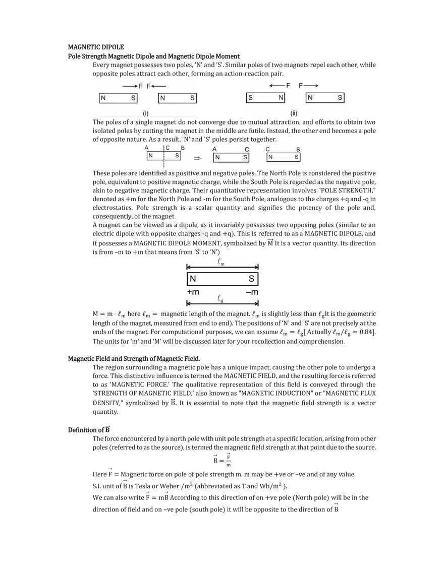 Magnetic Dipole - Page 1