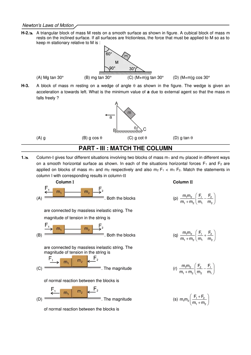 Newton's Laws of Motion Exercises - Page 7