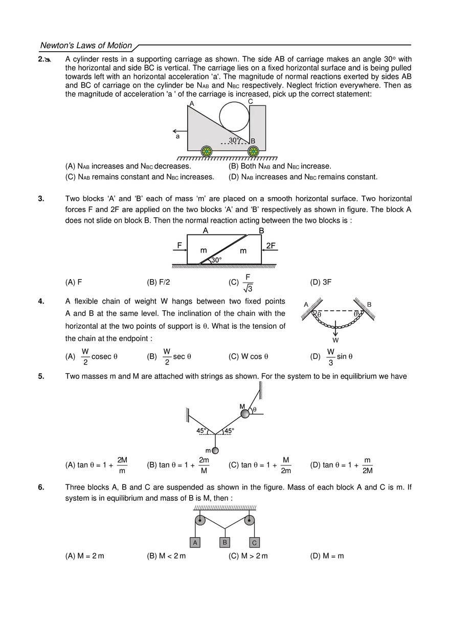 Newton's Laws of Motion Exercises - Page 10
