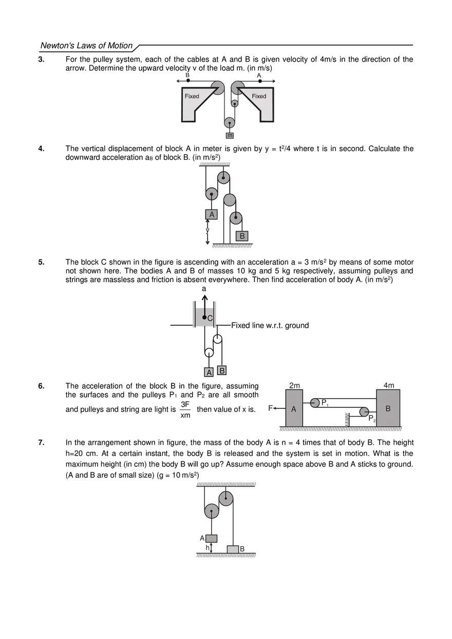 Newton's Laws of Motion Exercises - Page 16