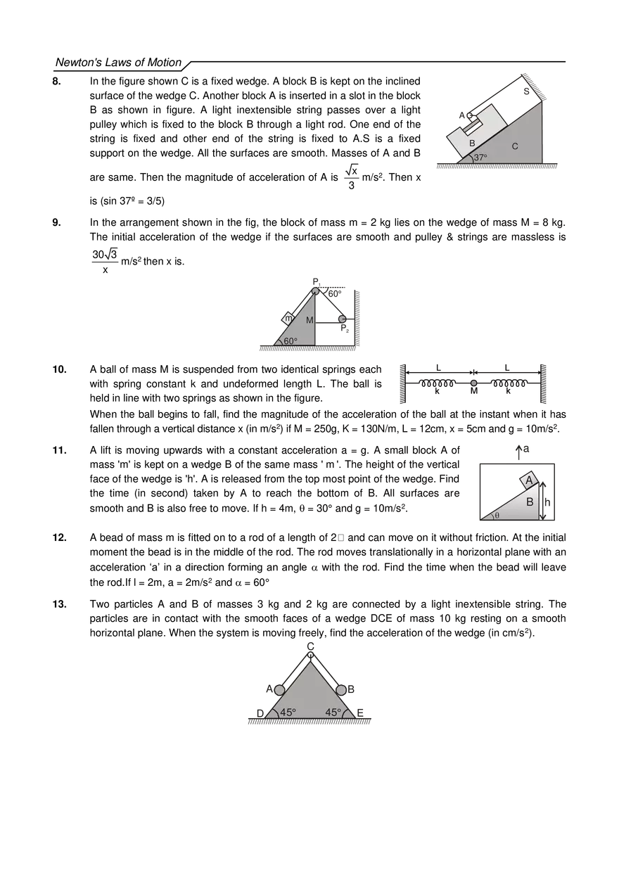 Newton's Laws of Motion Exercises - Page 17