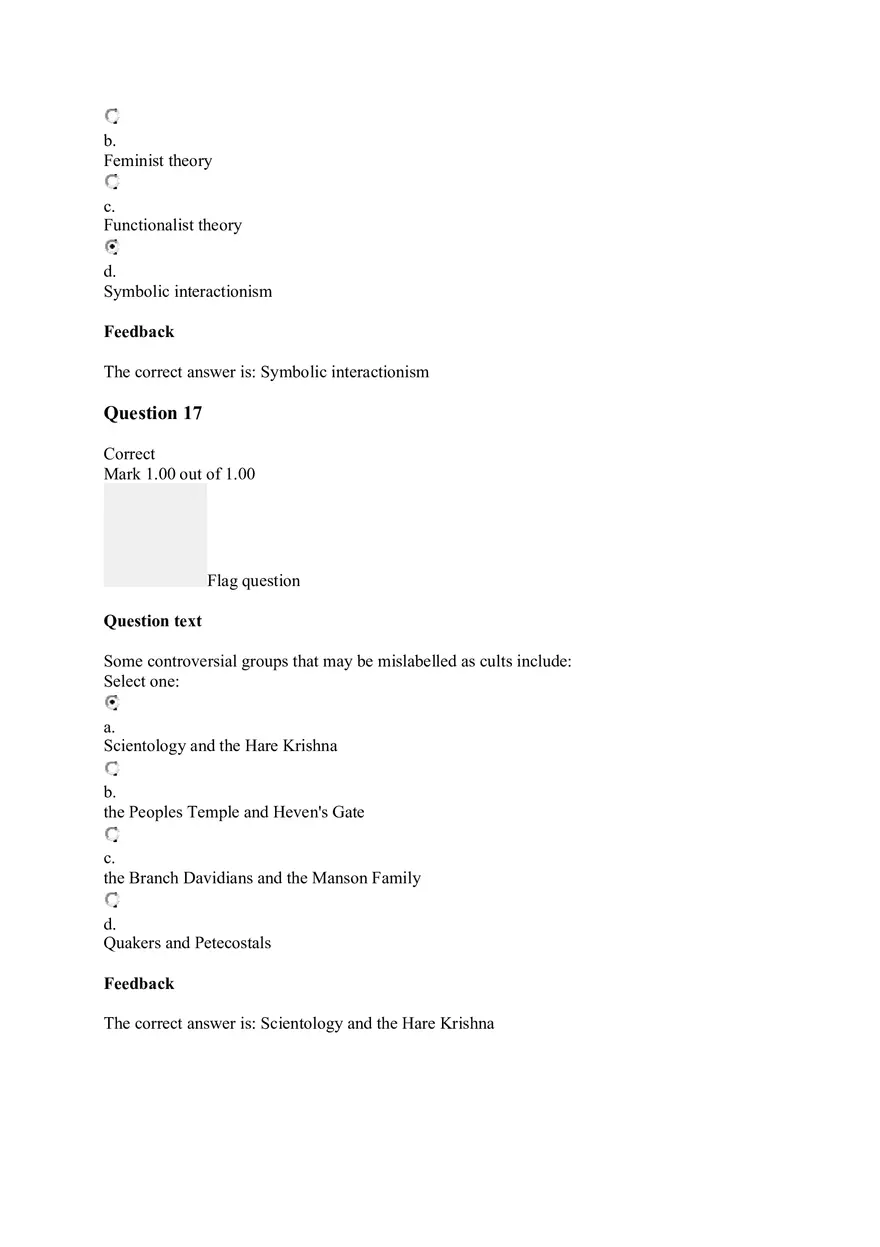 Sociology Quiz Unit 6 - Page 4