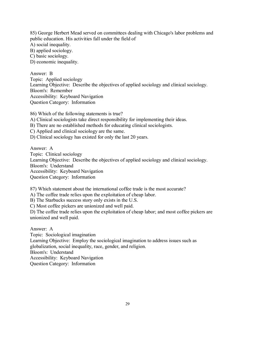 Chapter 01 Understanding Sociology Answers 4 - Page 2