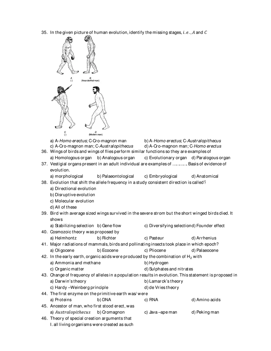 Evolution Exam-2 - Page 7