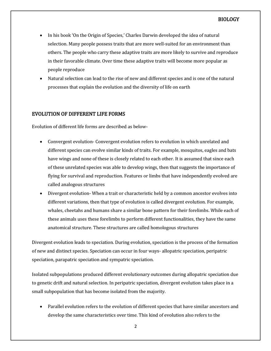 Evolution of Life Forms - A Theory - Page 2