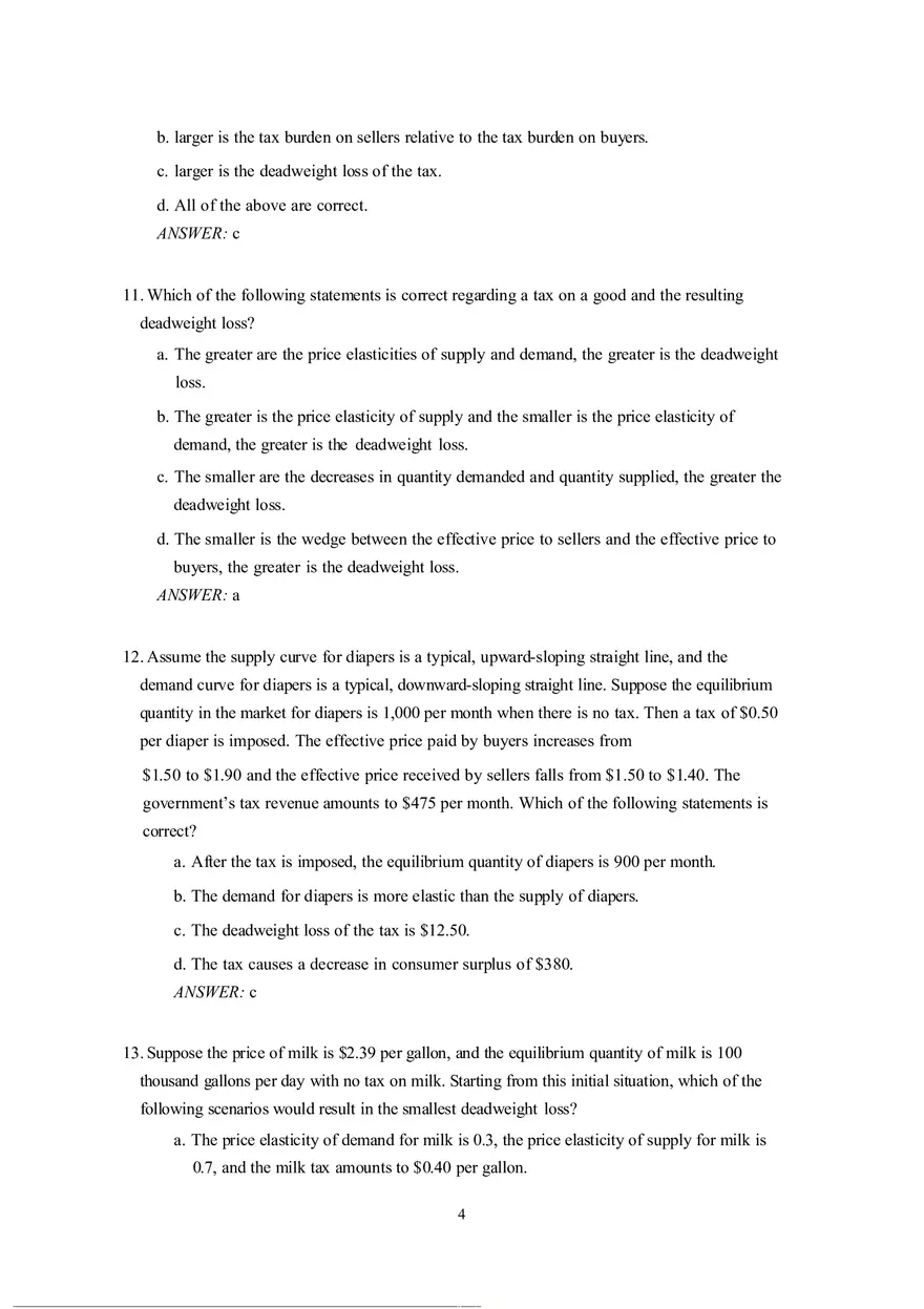 Economics Chapter 8 Key - Page 4
