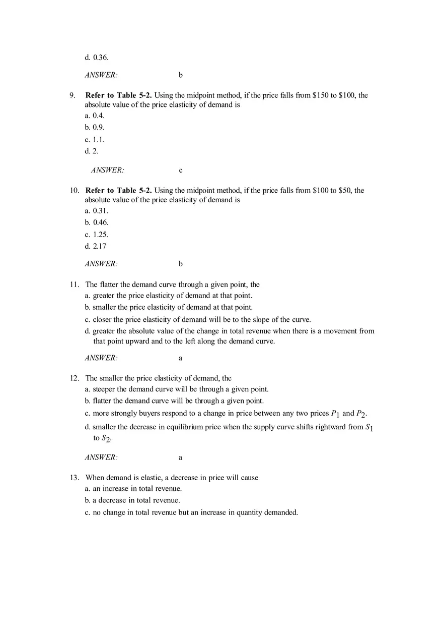 Econ Multiple Choice Answer Key - Page 3