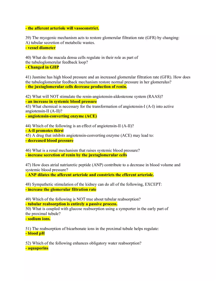 Chapter 24 The Urinary System Key - Page 5