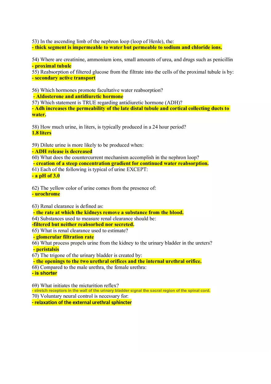 Chapter 24 The Urinary System Key - Page 6