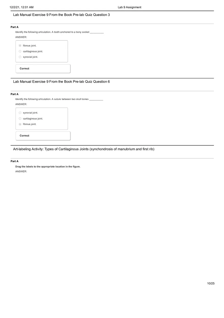Anatomy Lab 9 Assignment - Page 25