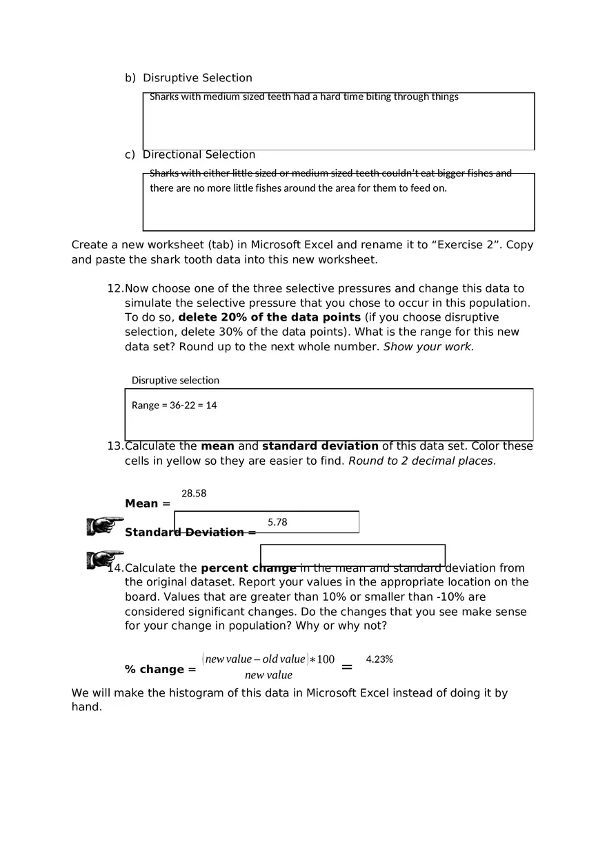 Lab Exercise 4 Patterns of Natural Selection - Page 6