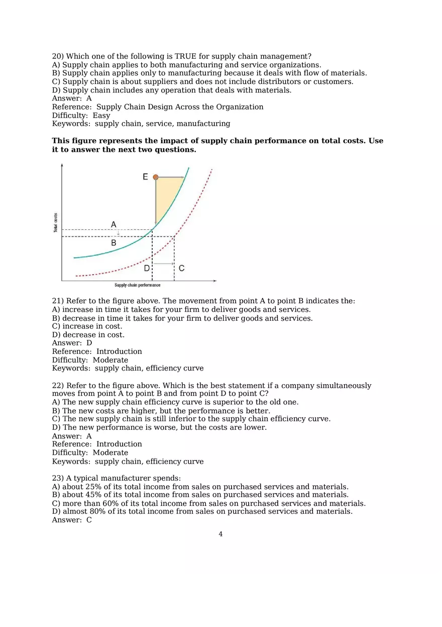 Chapter 10 Supply Chain Design Multiple Choice - Page 1