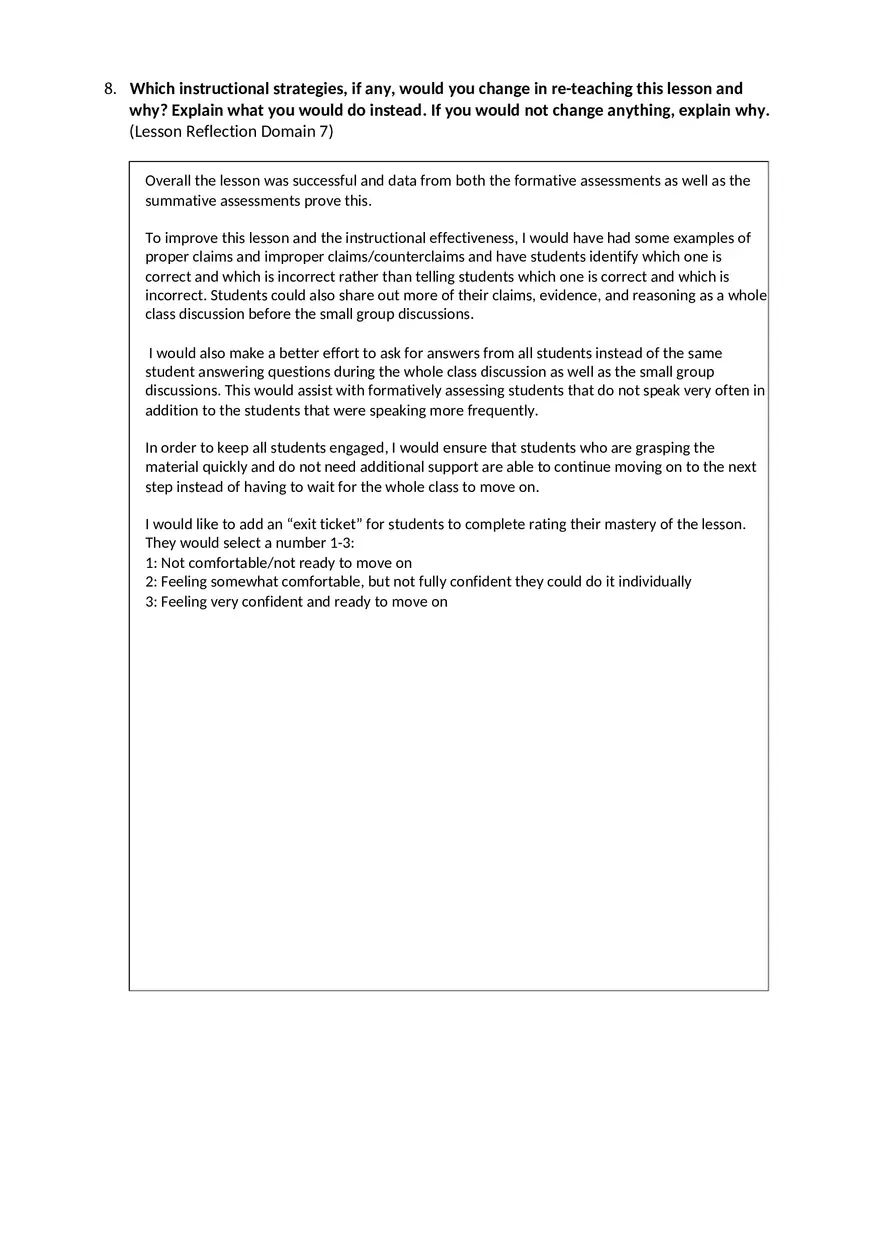 Video Commentary and Reflection Form - Page 7