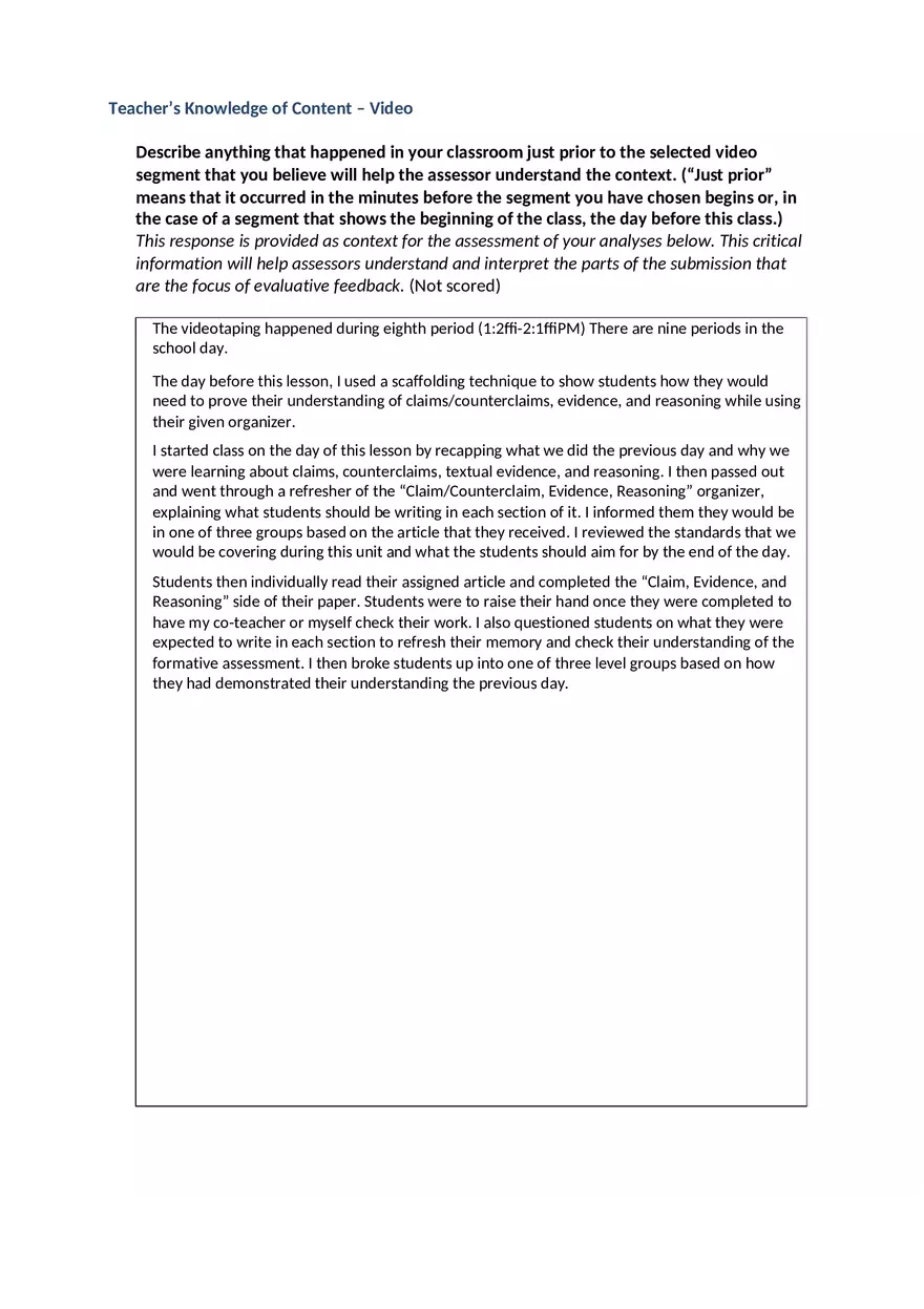 Video Commentary and Reflection Form - Page 13