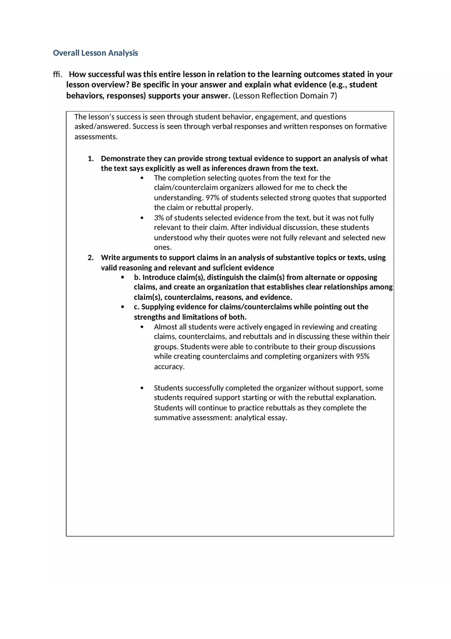 Video Commentary and Reflection Form - Page 4