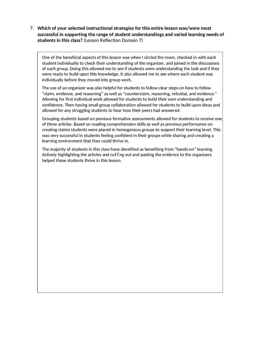 Video Commentary and Reflection Form - Page 6