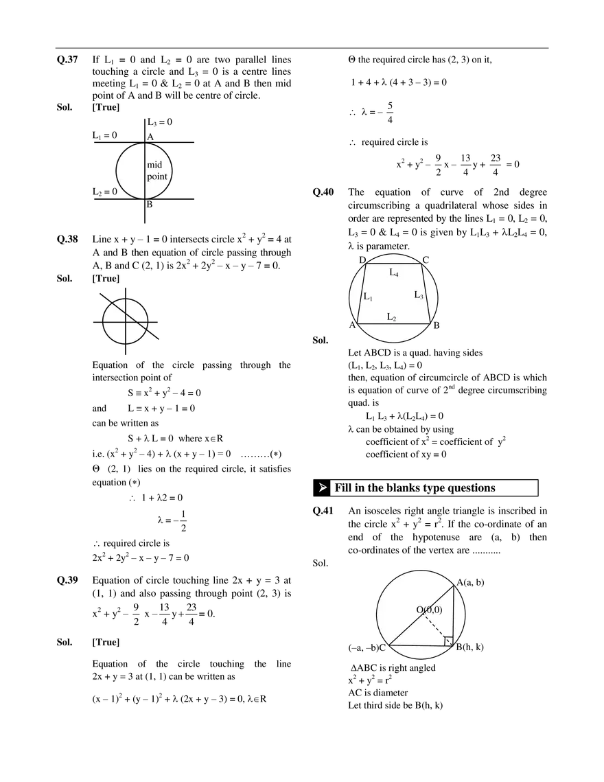 Circle Exercise # 1 - Page 11