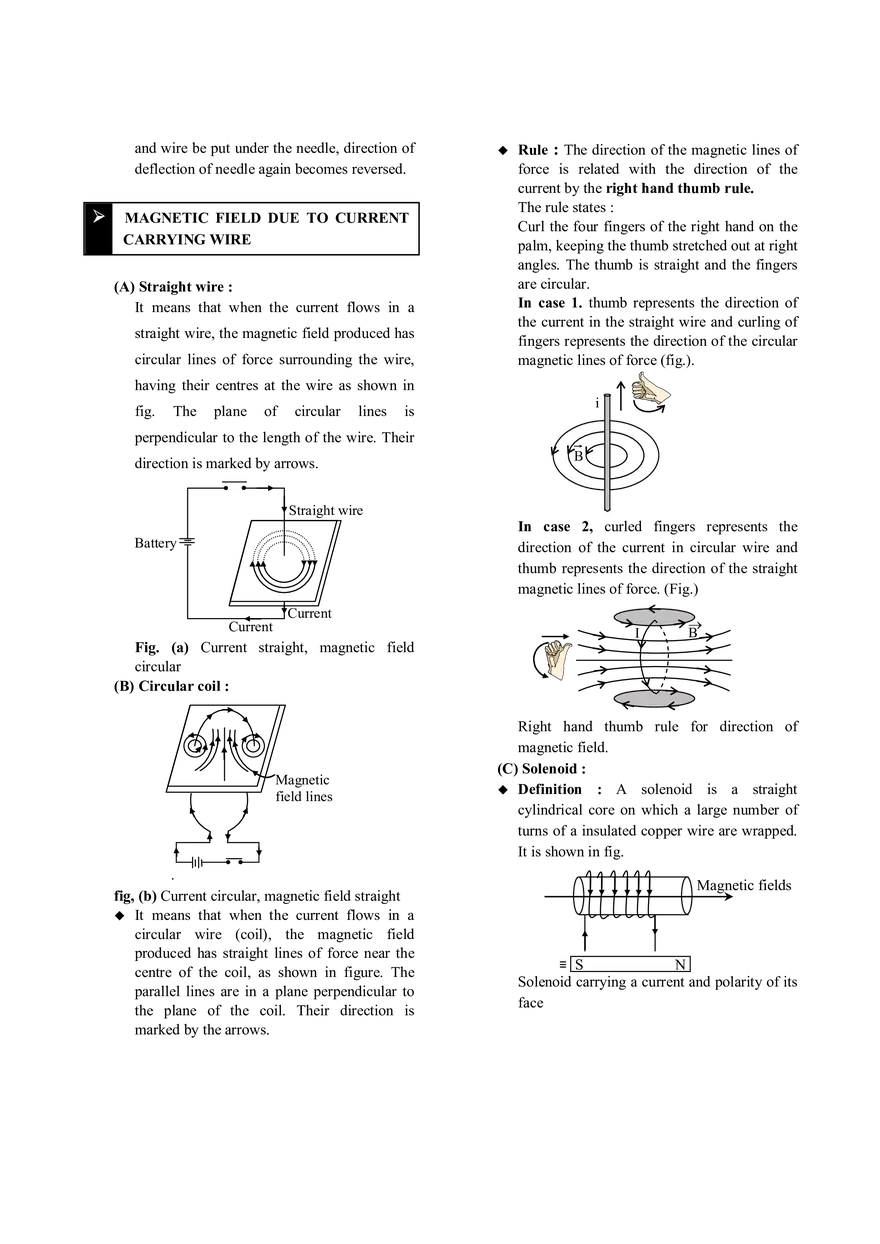 Magnetic Effect of Current - Page 5