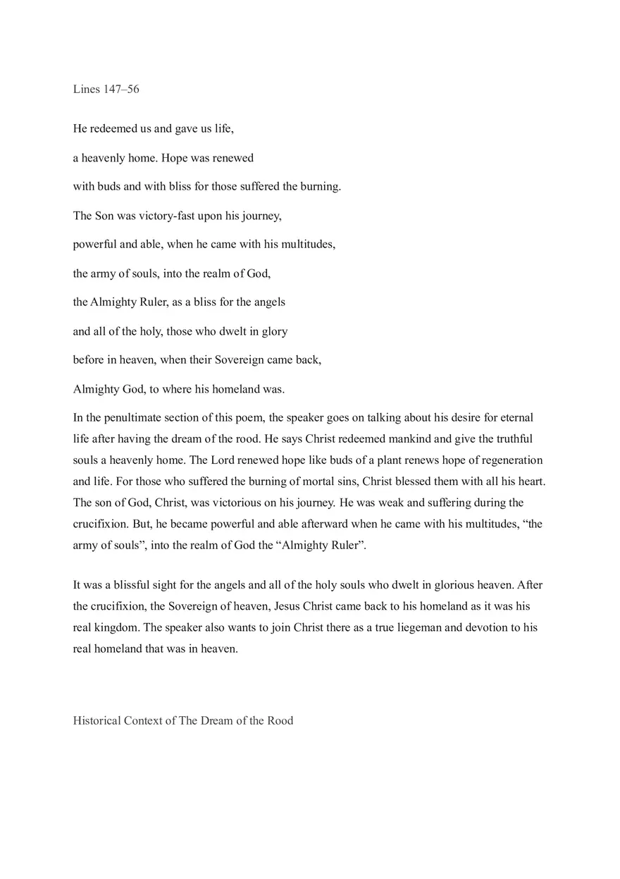 Analysis of Dream of the Rood - Page 7