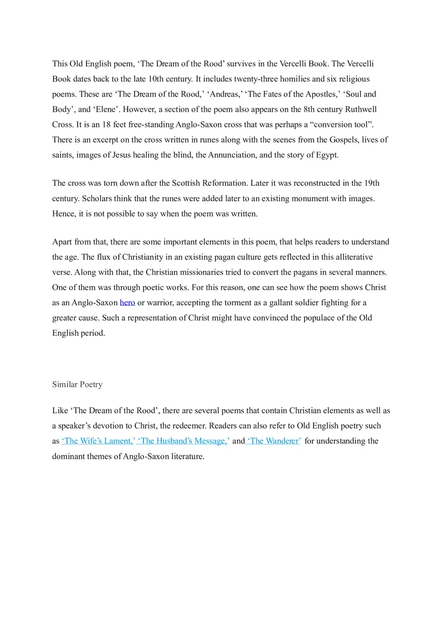 Analysis of Dream of the Rood - Page 8