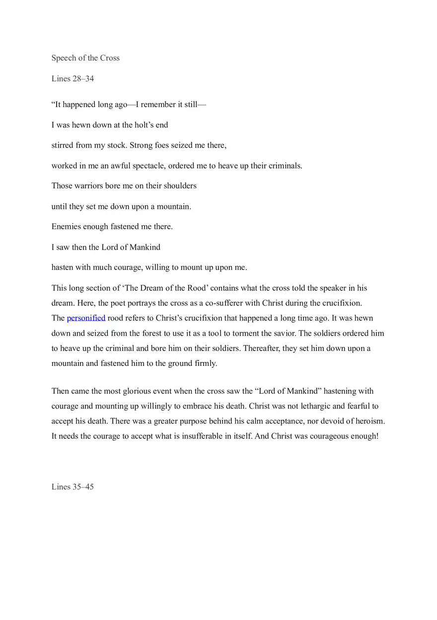 Analysis of Dream of the Rood - Page 10