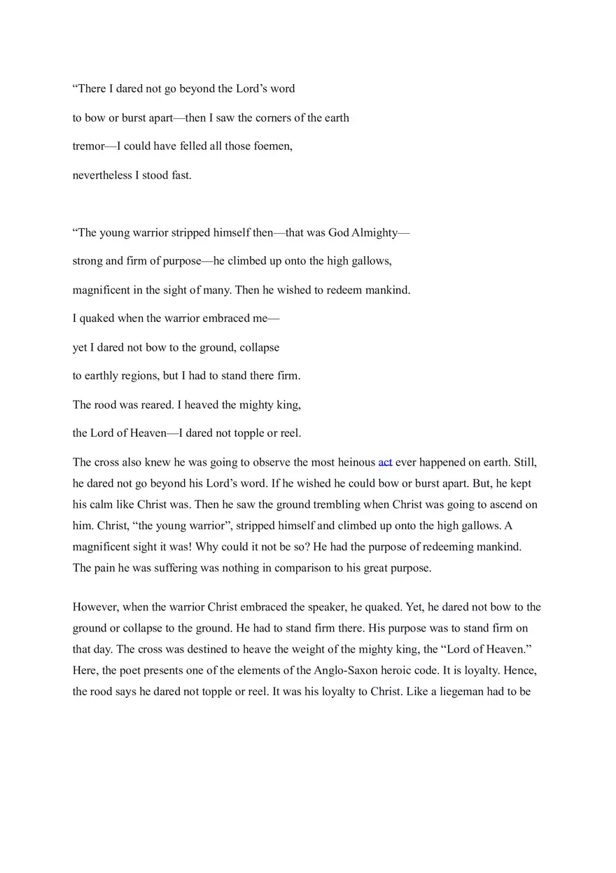 Analysis of Dream of the Rood - Page 11