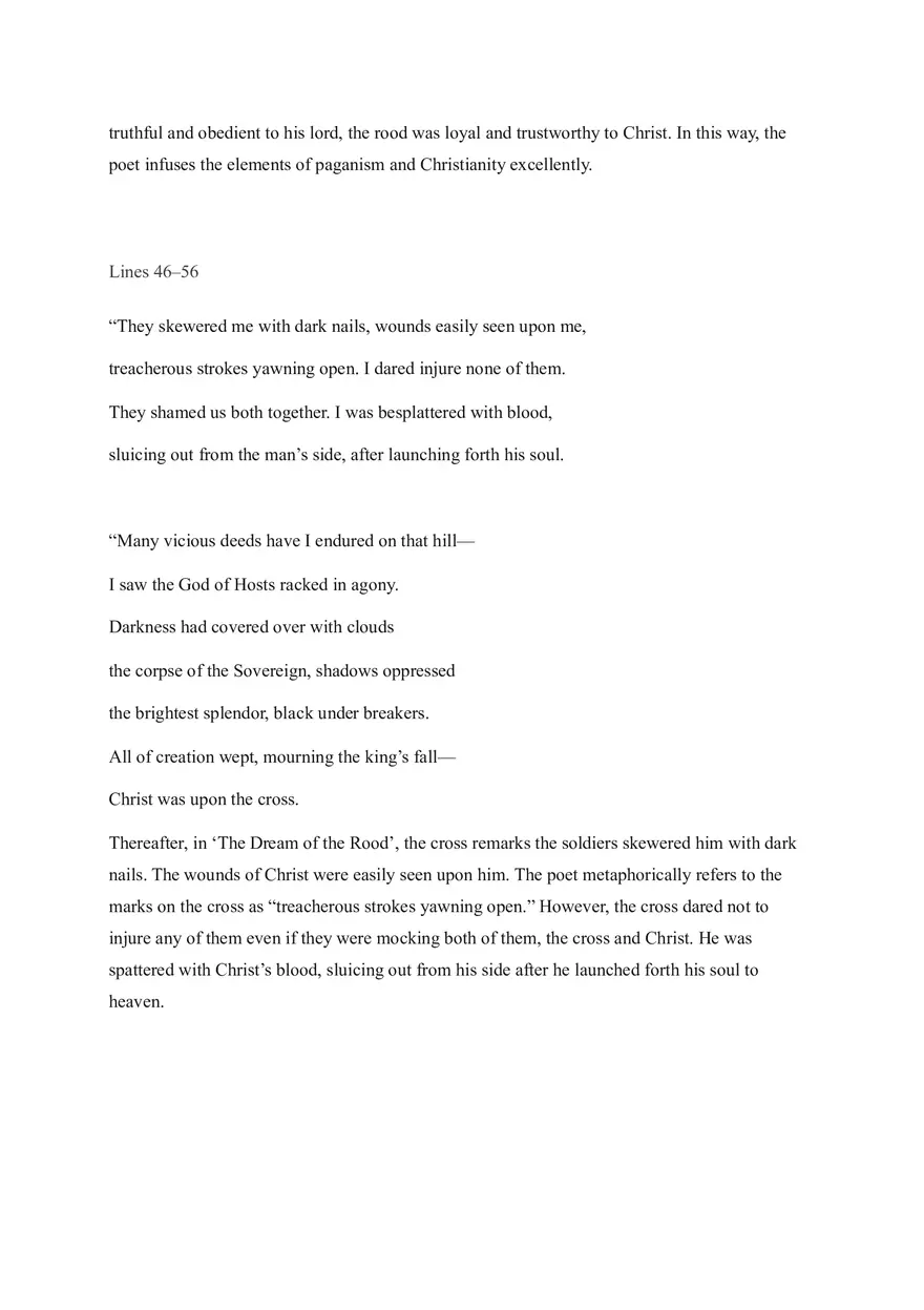 Analysis of Dream of the Rood - Page 12