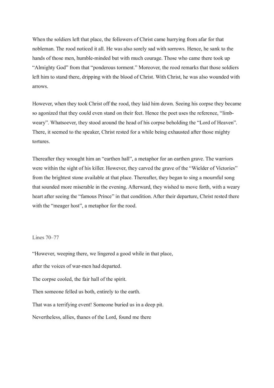 Analysis of Dream of the Rood - Page 14