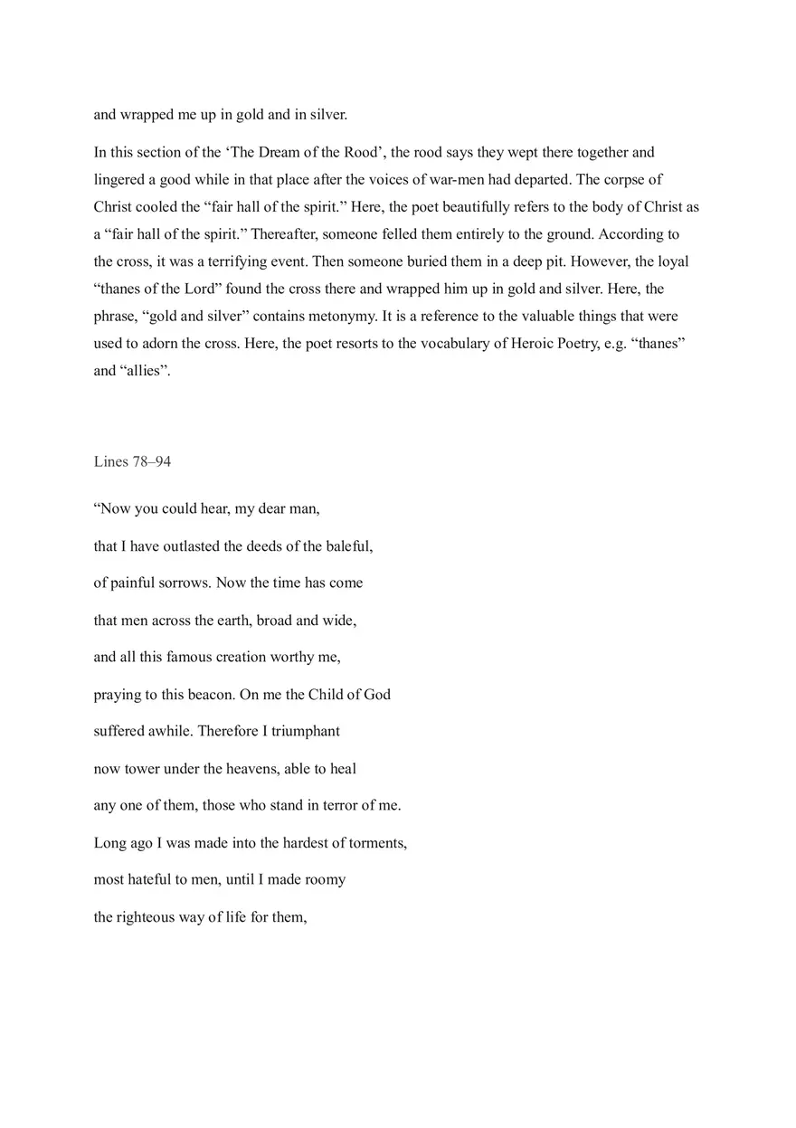 Analysis of Dream of the Rood - Page 15