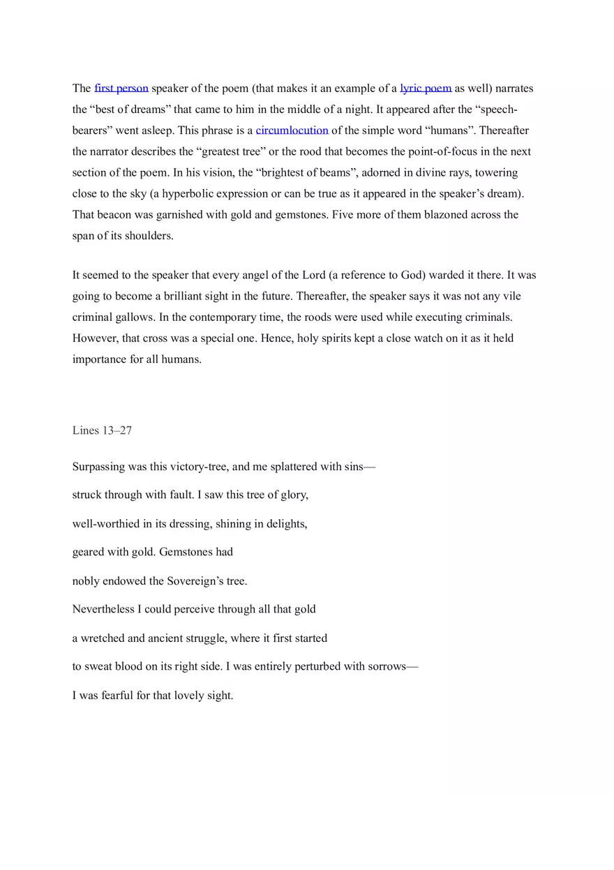 Analysis of Dream of the Rood - Page 2