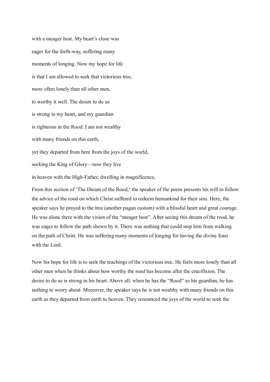 Analysis of Dream of the Rood - Page 5