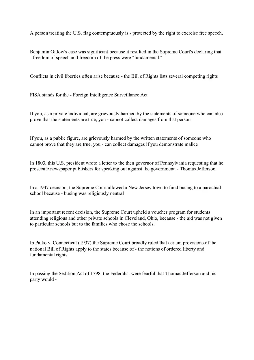 A Person Treating the U.S. Flag Contemptuously is - Page 1