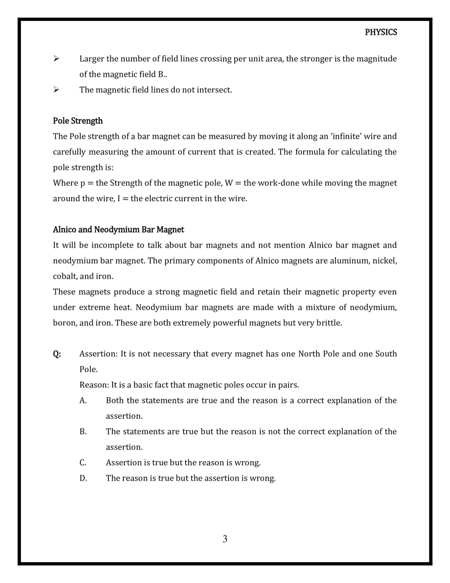 Magnetism and Matter. The Bar Magnet - Page 3
