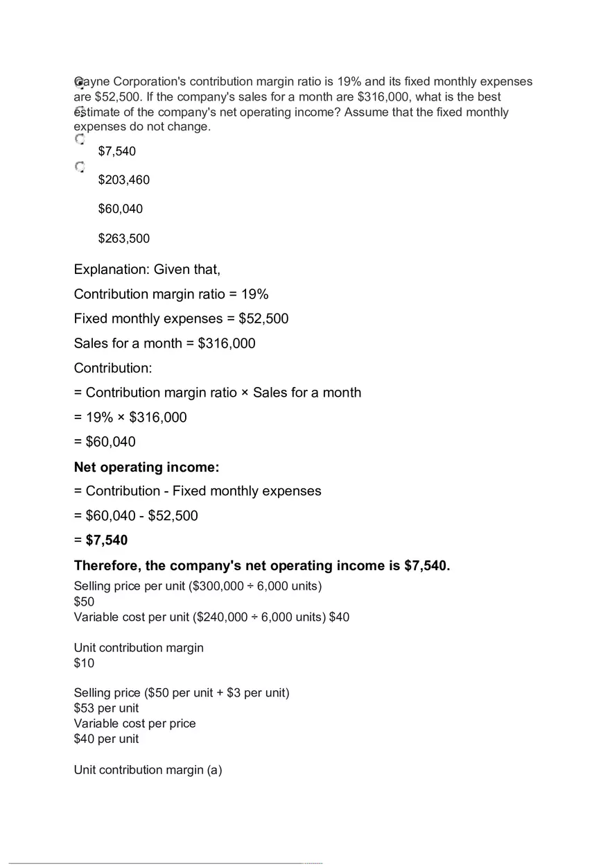 Management Accounting Quiz - Page 4
