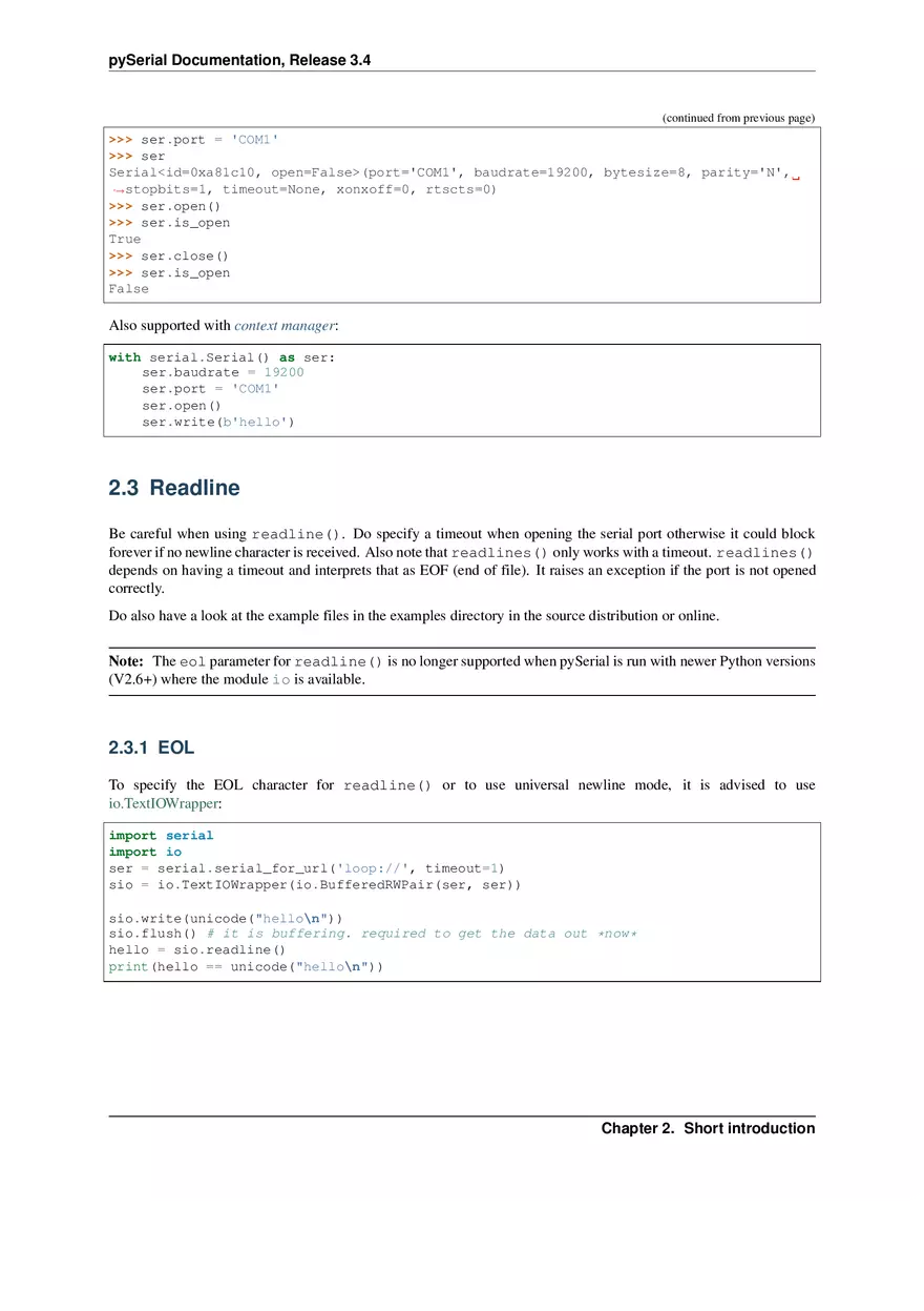 Chapter 2 Short Introduction - Page 2