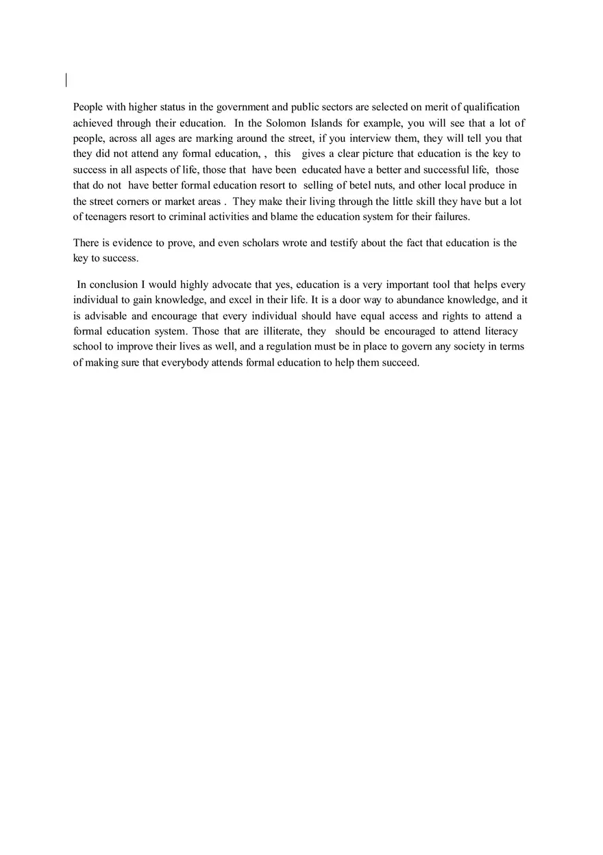 Education is the Key to Success - Page 2