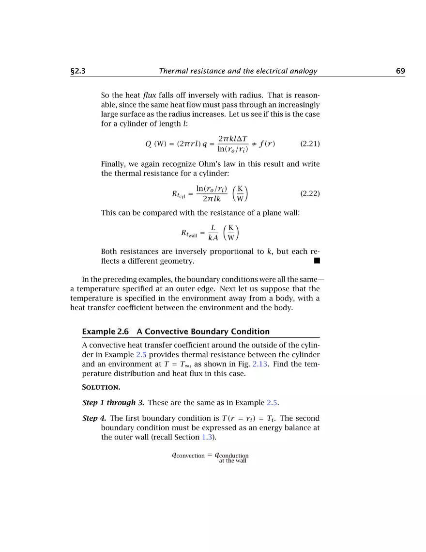 Heat Conduction Concepts, Thermal Resistance, and the Overall Heat Transfer Coefficient - Page 14
