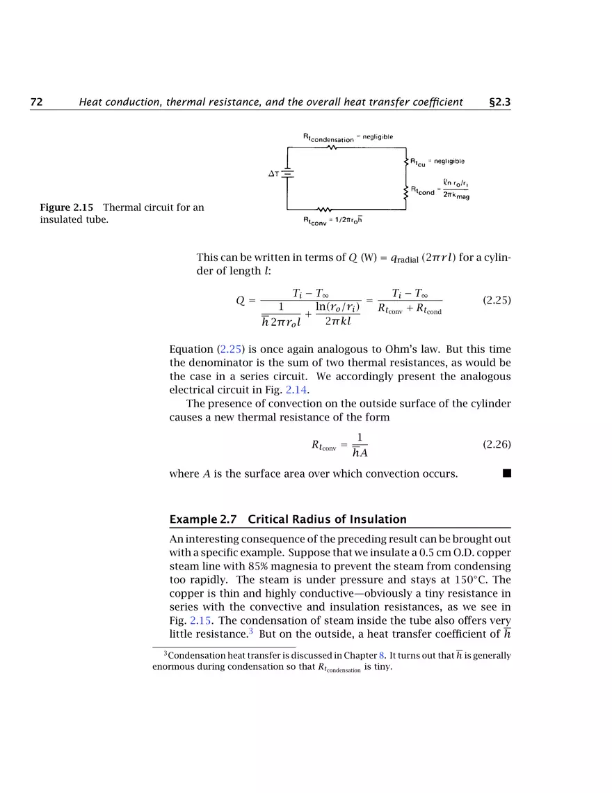 Heat Conduction Concepts, Thermal Resistance, and the Overall Heat Transfer Coefficient - Page 17